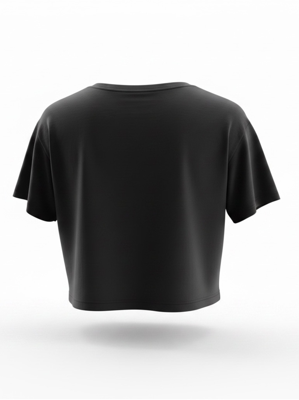Athleta Women’s Black RISE Cropped Tee with Shiny Lettering - XS, New - Picture 3 of 4